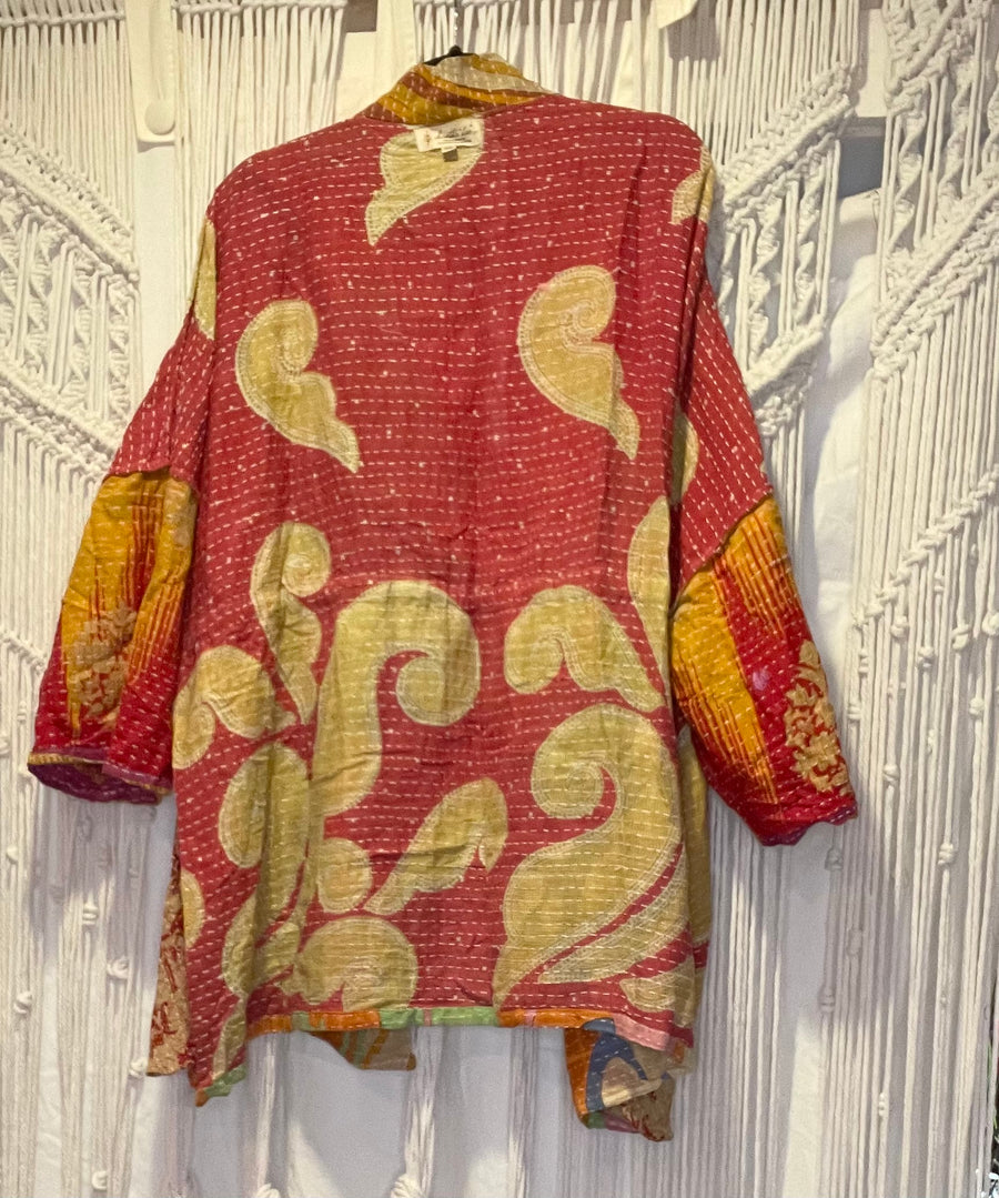 Kantha Shortie Kimono #200 by Kantha Bae