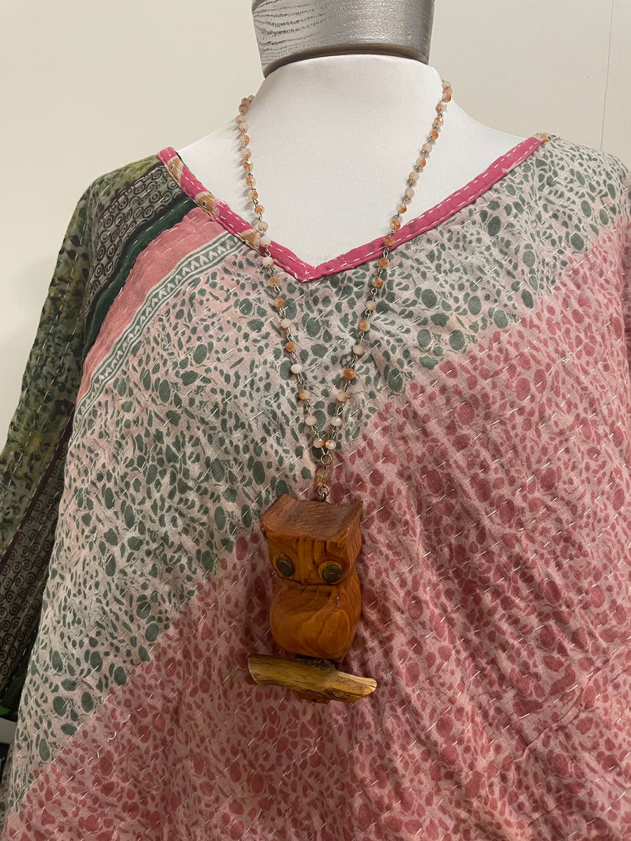 Rustic Owl Necklace by Gina