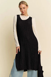 Knit Side Slit Cover Dress with Bag by Davi & Dani