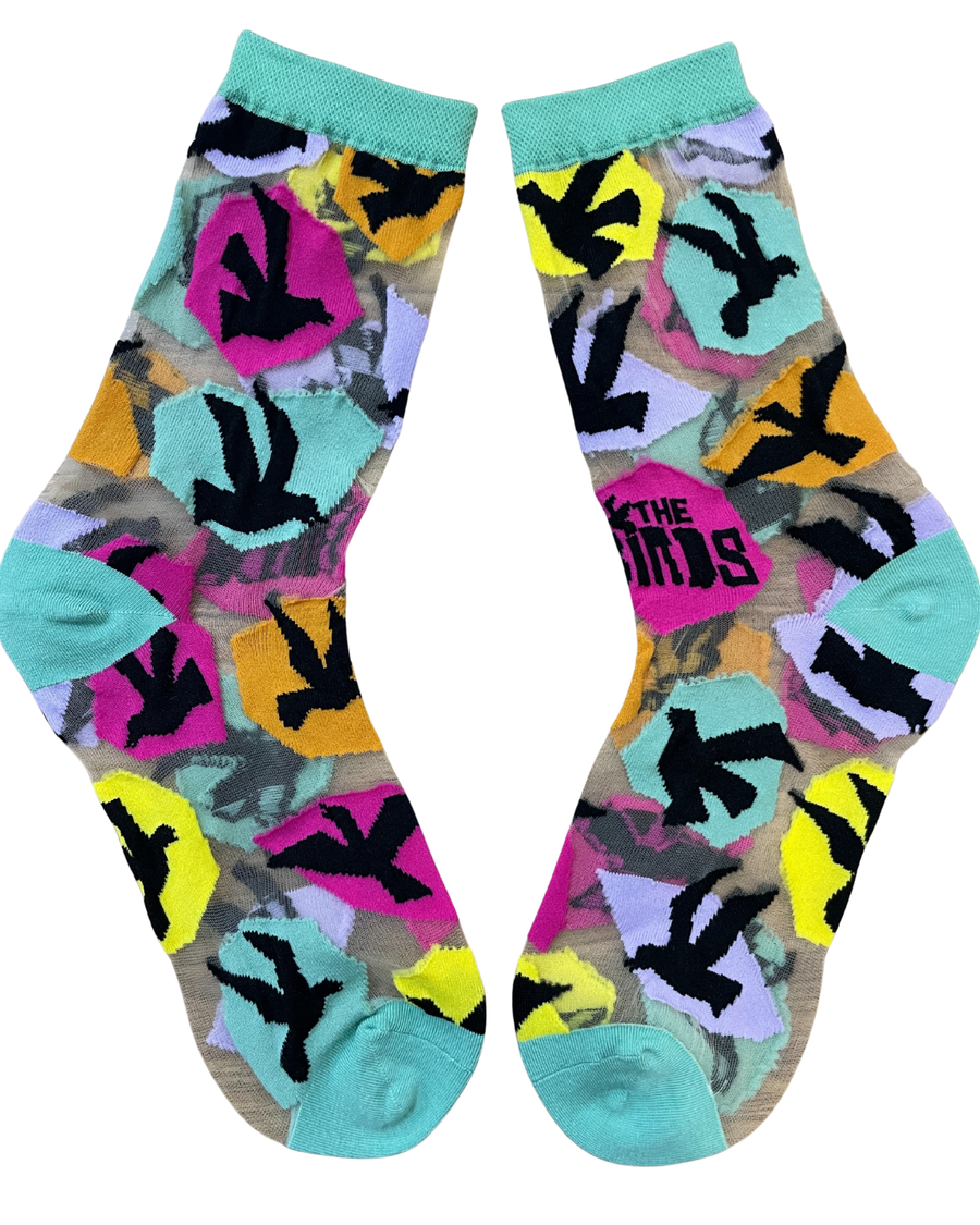 Hitchcock The Birds Sheer Crew Sock
