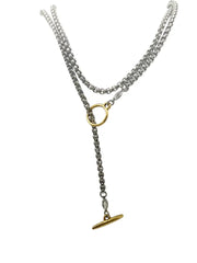 Two Tone Wrap Necklace