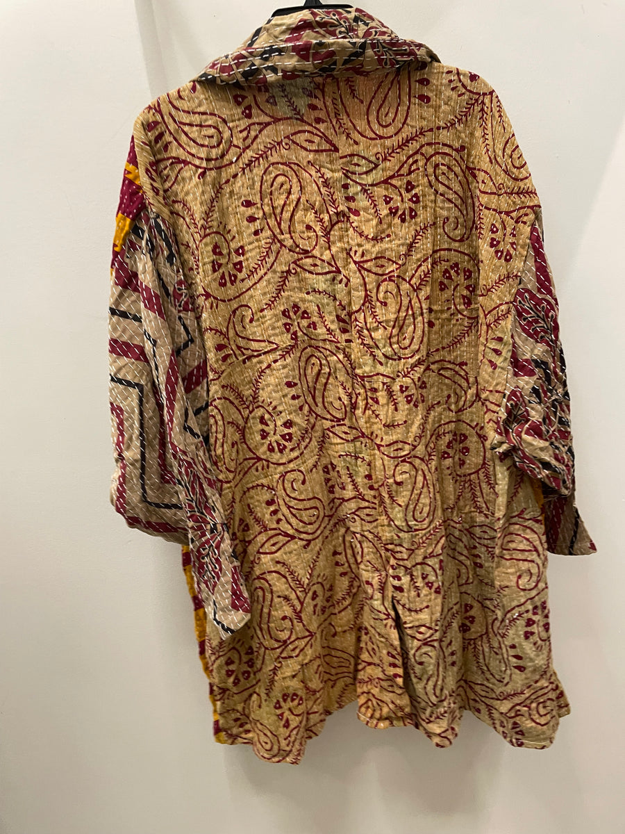 Additional view of Kantha Blazer #28 by Kantha Bae from Robin Boutique.