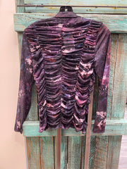 Button Down Ruched Shirt by Adore