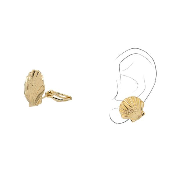 Shell Clip On Earrings