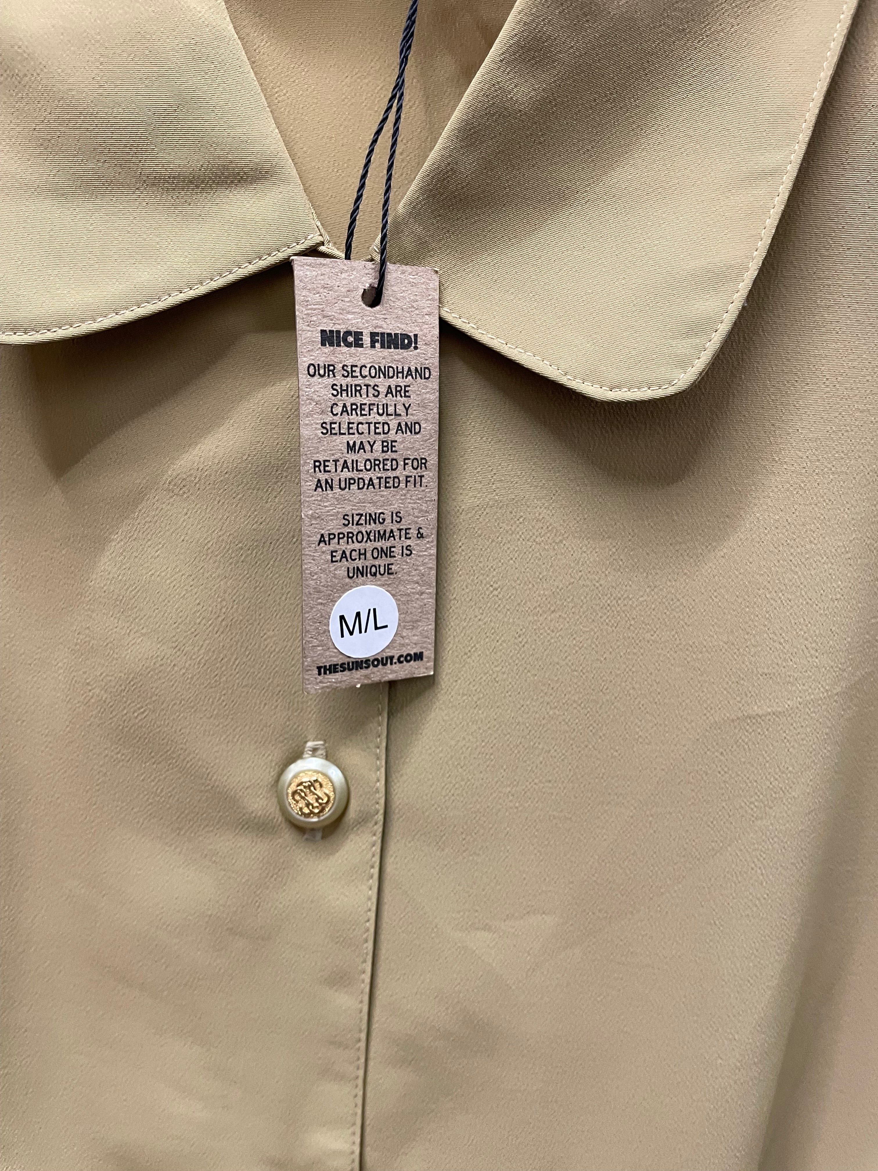 Reworked Flowy Crop Button Down #117