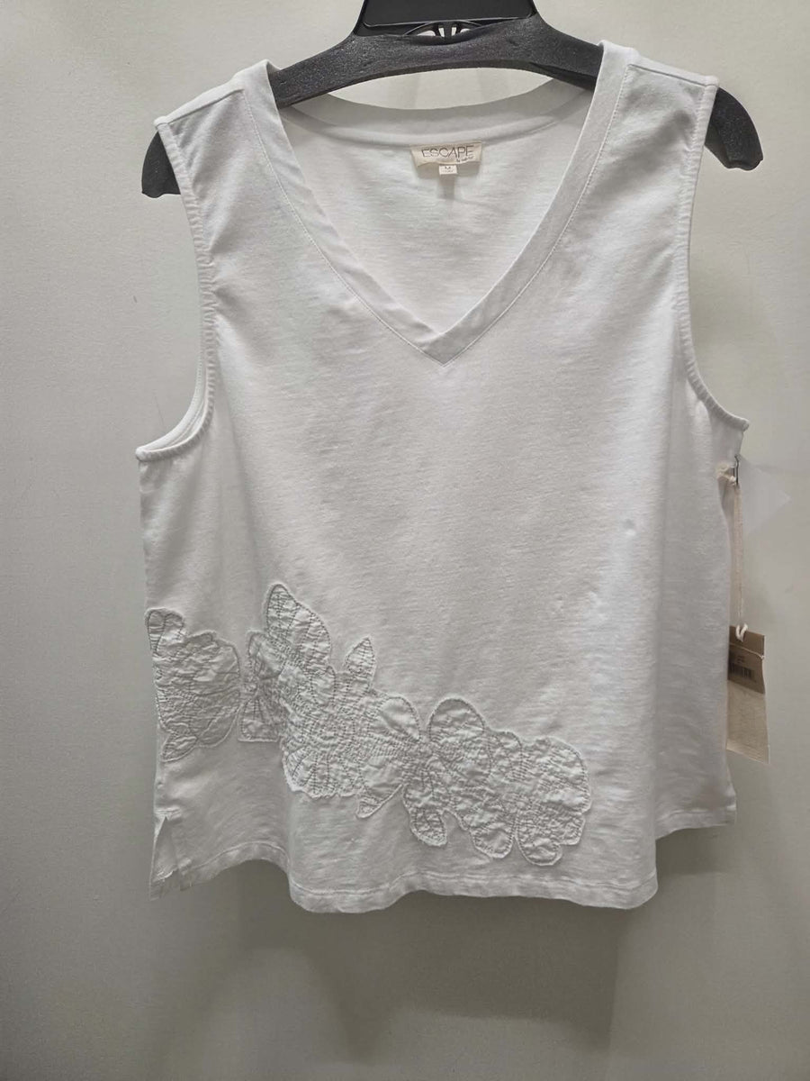 15415 Embroidered Tank by Escape by Habitat Robin Boutique