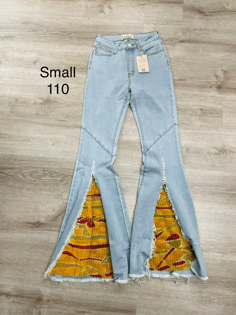 Upcycled Denim Dorito Bell by Kantha Bae - Robin Boutique-Boutique 