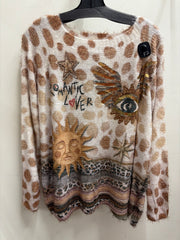 Romantic Lover Print Sweater by Amorosa