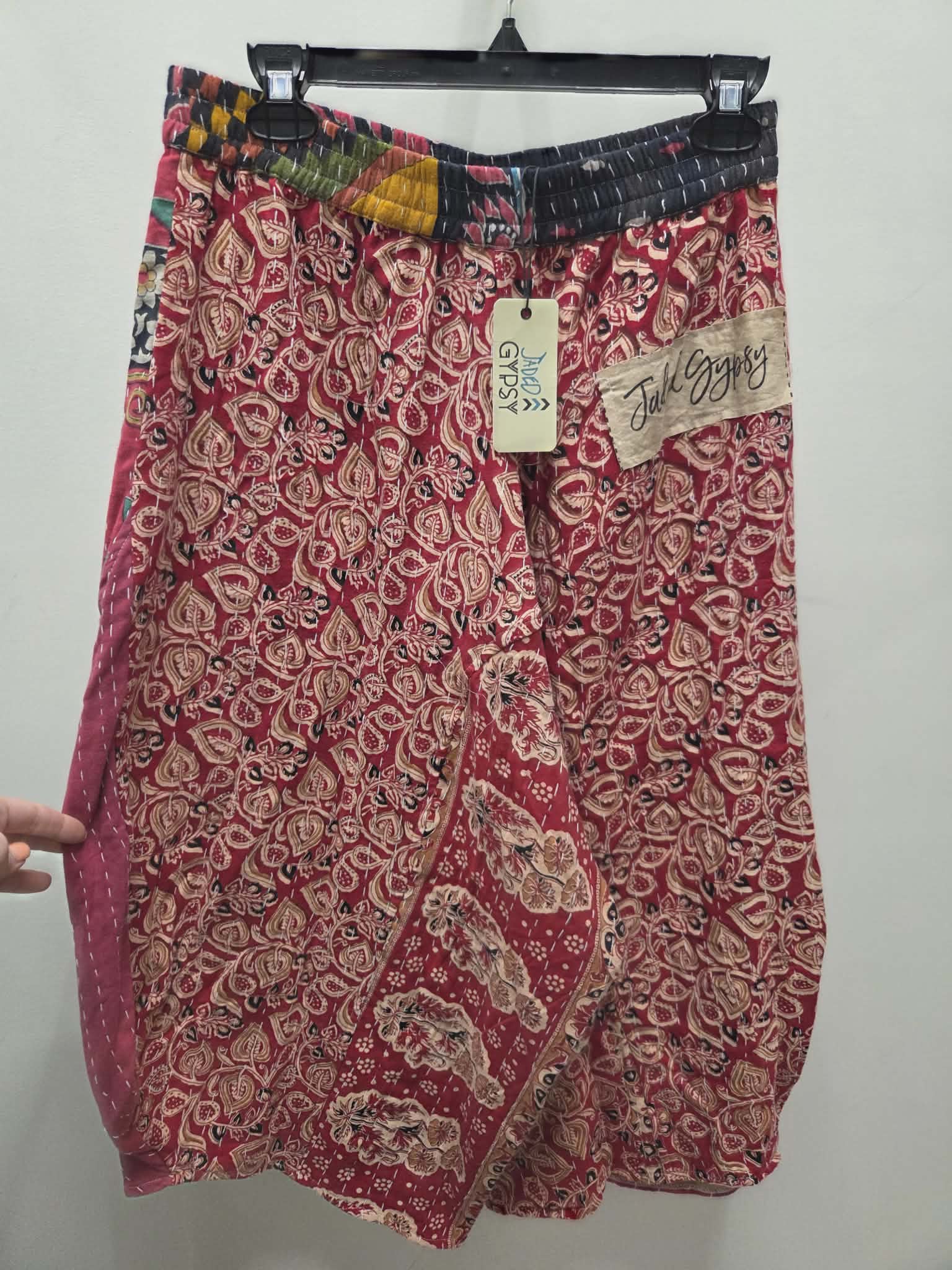 Kantha Sunrise Crop Pants "Duckie" by Jaded Gypsy Robin Boutique