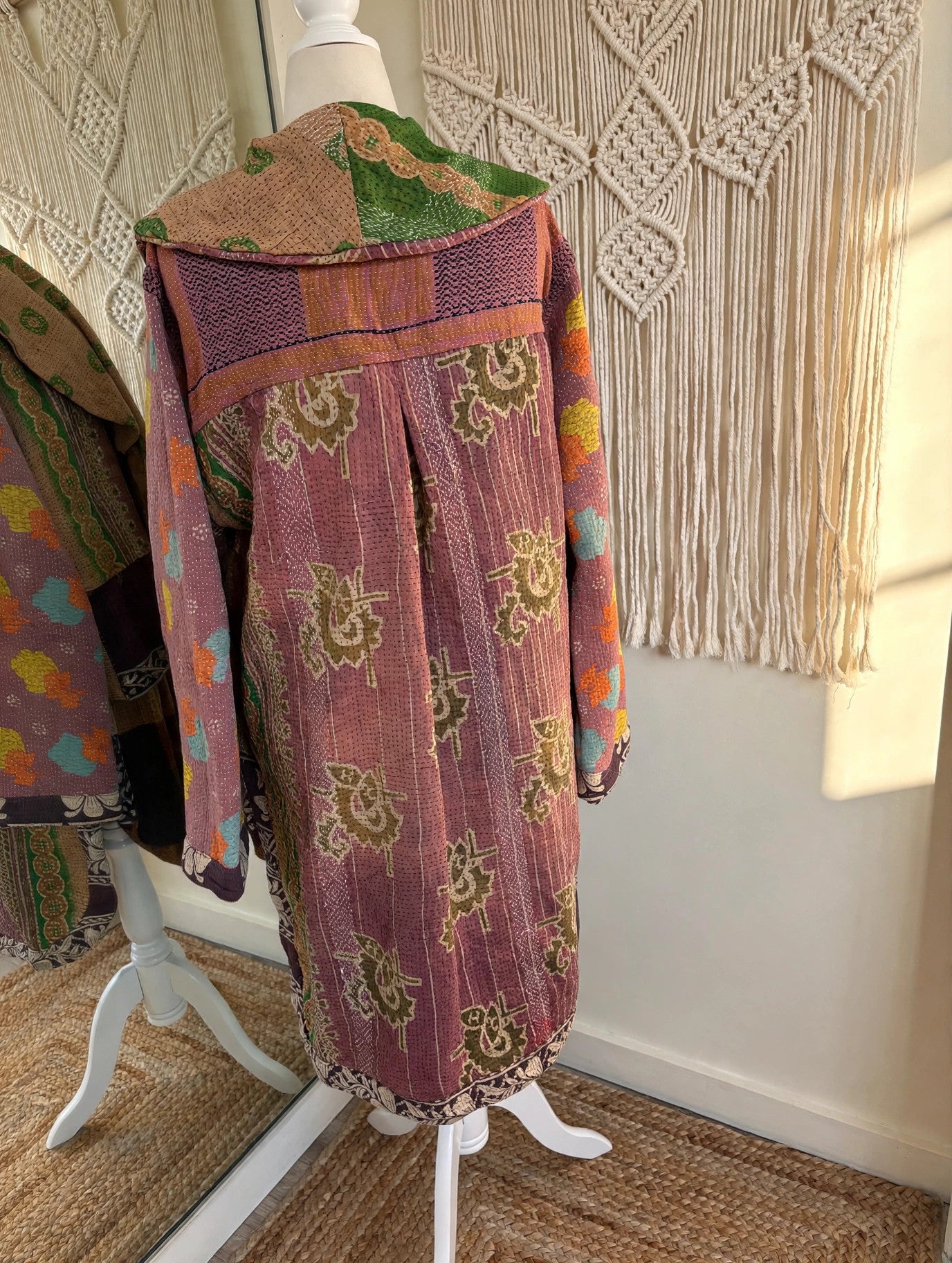 Fine Kantha Drifter Coat #224 by Kantha Bae
