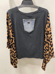 Nirvana Leopard Band-ed Pullover by Shannon Passero