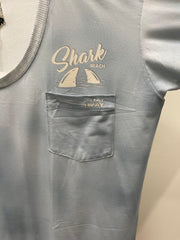 Boxy Tee in Shark Print by IPNG Design