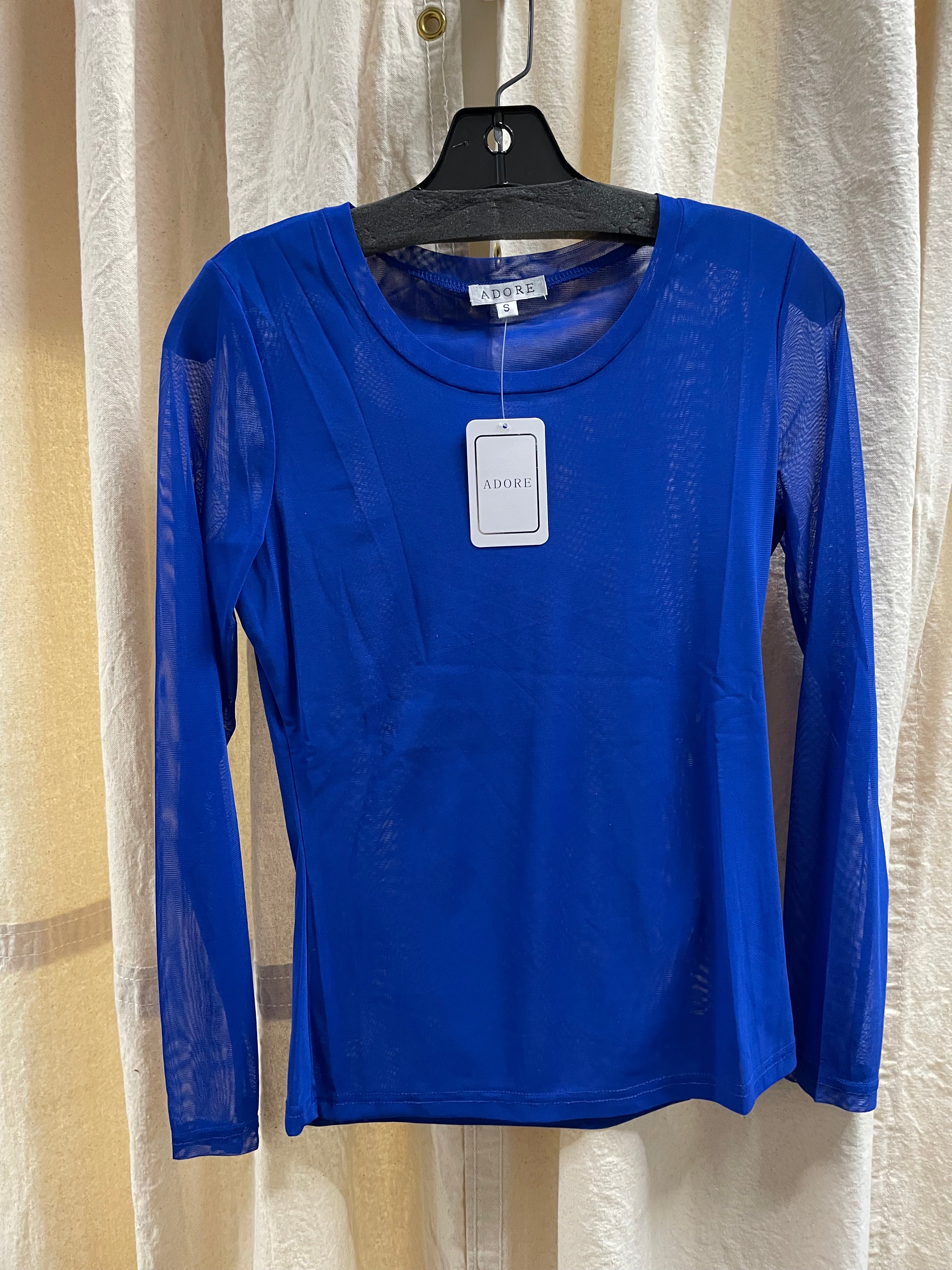 Sheer Mesh Layering Shirt by Adore 90452
