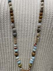 Nomad Spirit Moon Resin Boho Necklace