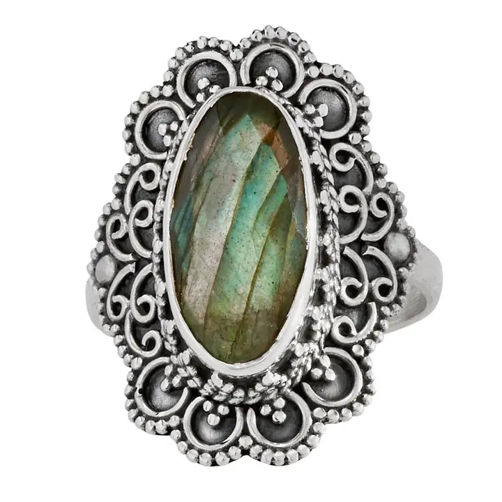 Glacier Labradorite Ring