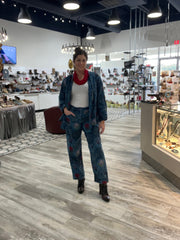Garden Patchwork Denim Pants by The Paper Lace