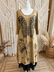 Free Spirit Butterfly Maxi Dress by Paper Lace