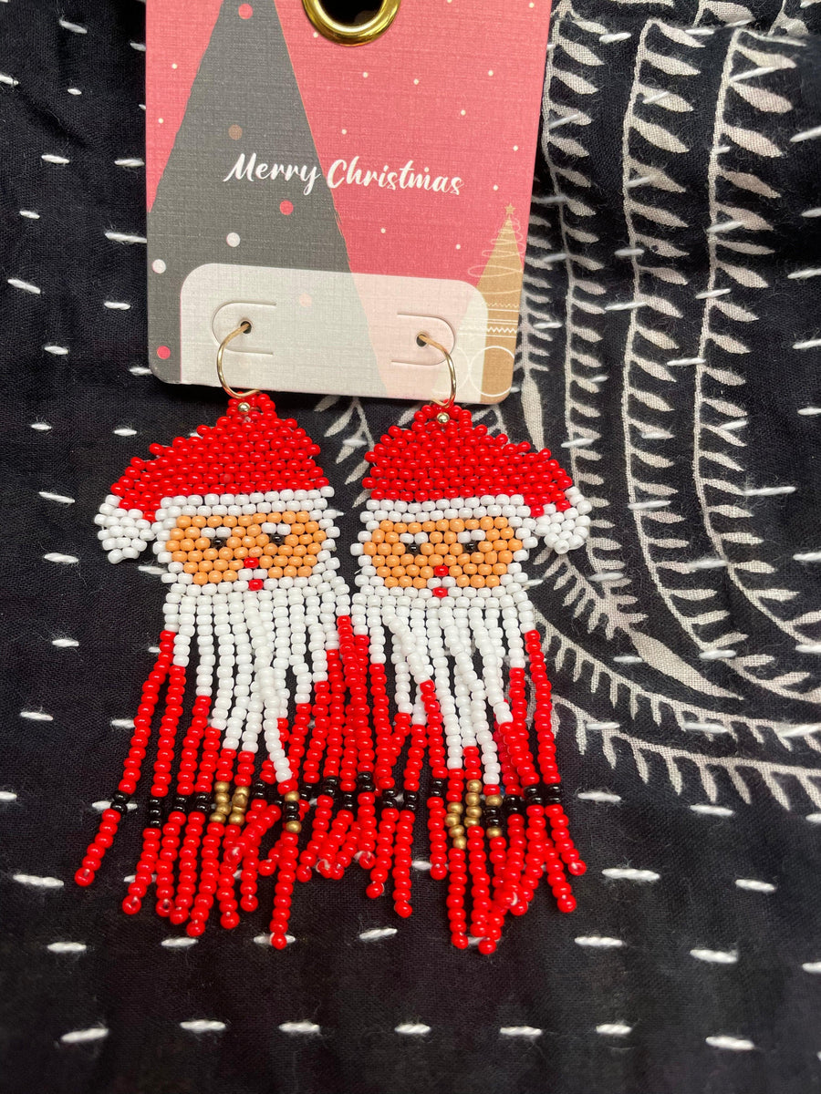 Santa Claus Earrings - Robin Boutique-Boutique 
