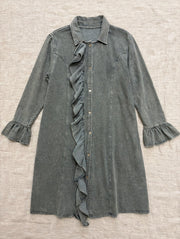 Ruffle Me Softly Terry Jacket by The Paper Lace