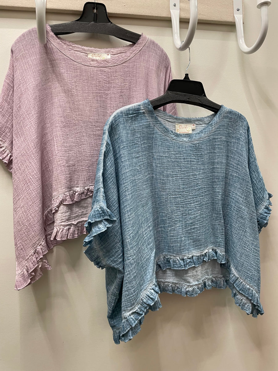 Gauzy Charm Layering Top from Robin Boutique.