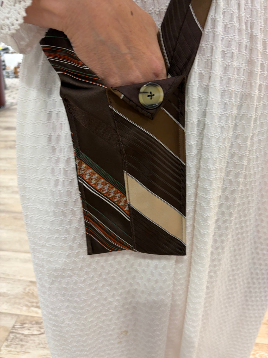 Vintage Tie Crossbody Bag #10