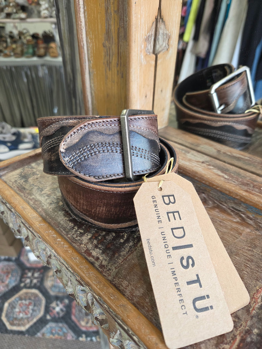 Bedstu Leather Riven Belt