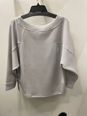 Feather Lux Knit Stitch Pullover by Olivia