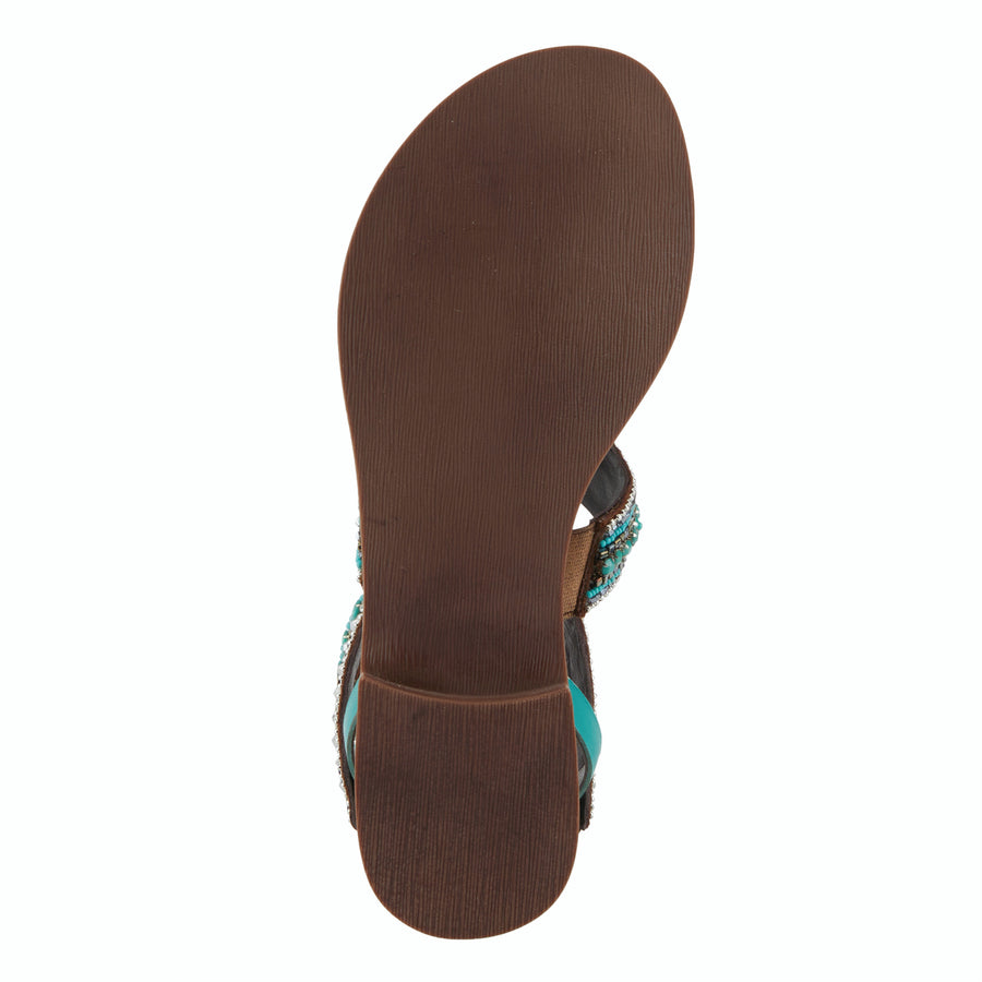 Azura Andromeda Gladiator Style Leather Sandal