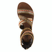 Azura Andromeda Gladiator Style Leather Sandal
