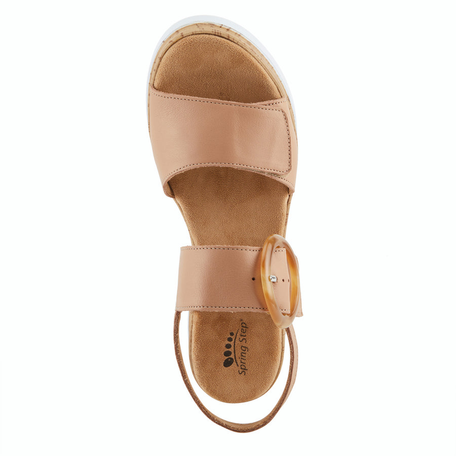 Spring Step ABARAH Leather Platform Sandal Shoe