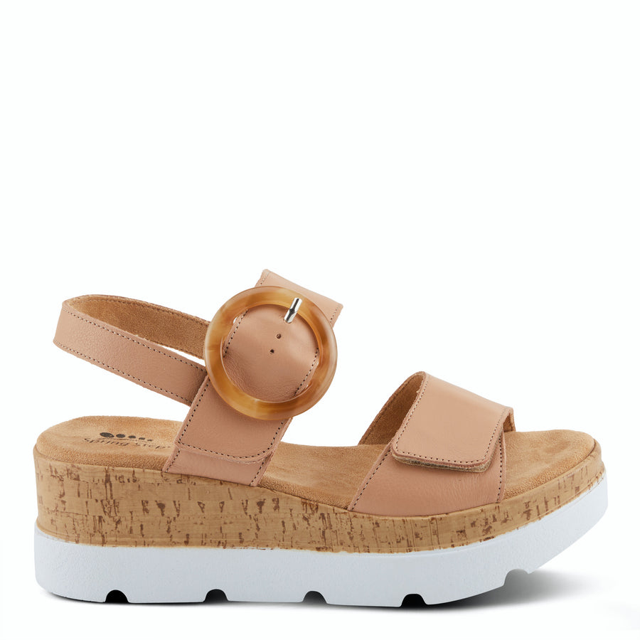 Spring Step ABARAH Leather Platform Sandal Shoe
