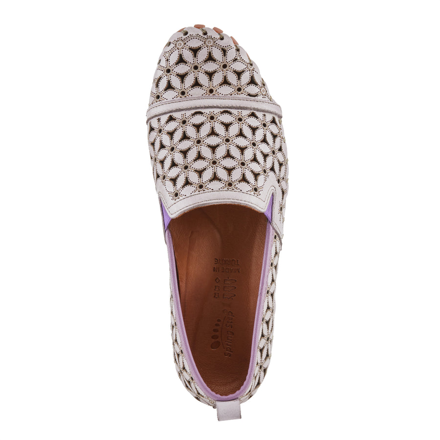 Spring Step Flowerflow Leather Slipon Moccasin Shoe