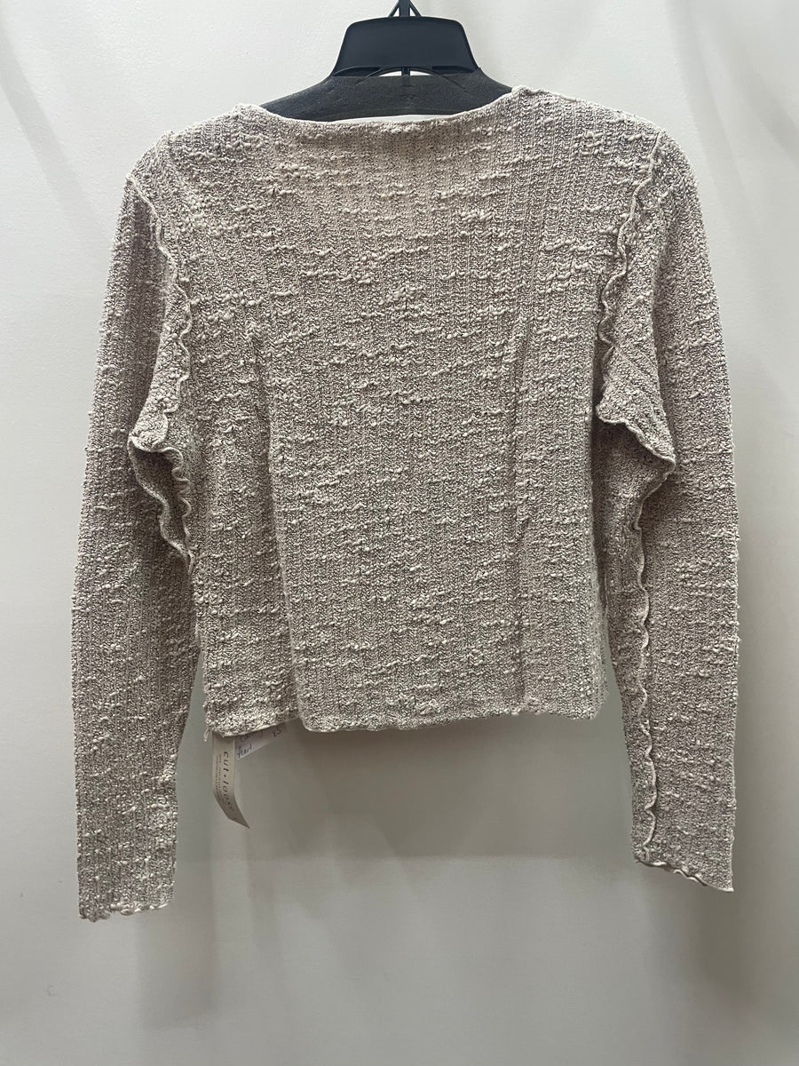 Texture Crop Cardigan by Cut Loose