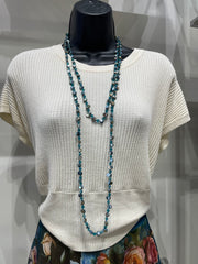 Tidal Glow Shell & Glass Necklace