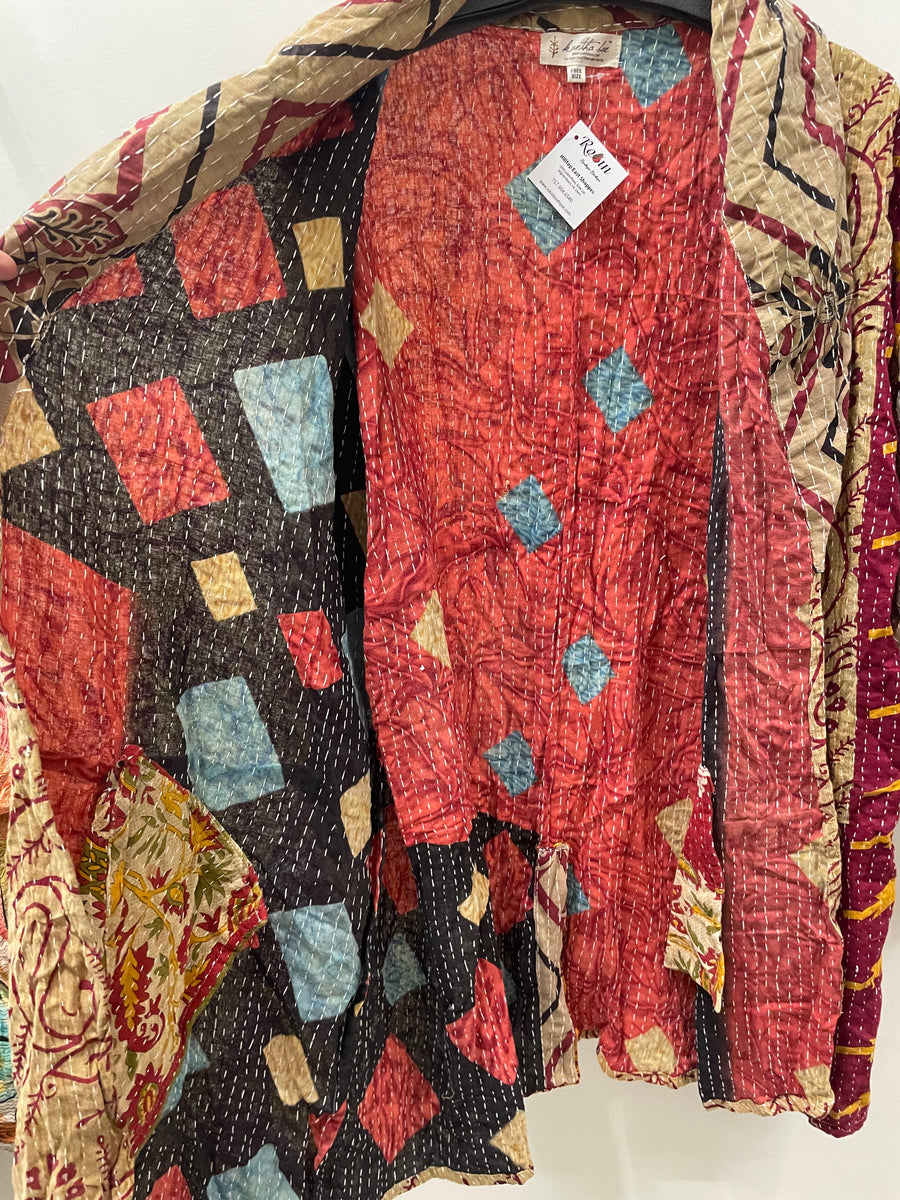 Additional view of Kantha Blazer #28 by Kantha Bae from Robin Boutique.