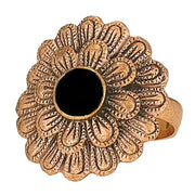 Internal Optimist Copper and Onyx Ring
