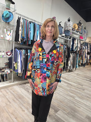 Reversible Raincoat in Vibrant Contemporary Colors Robin Boutique