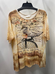 Driftwood Day Tee in Goose/Duck Print by Paper Lace