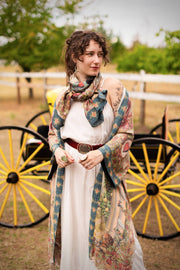 Love Revolution Bohemian Scarf with sun, horse, & florals
