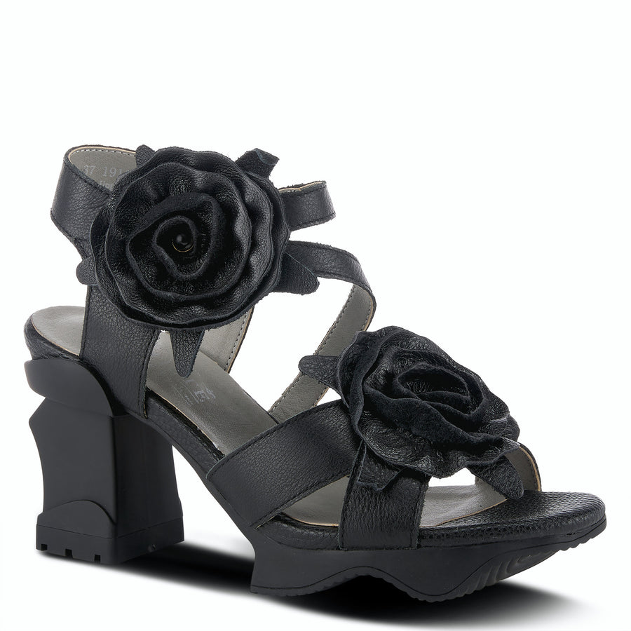 L'Artiste Shelly Flower Platform Leather Shoe Robin Boutique