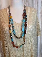 Double Strand Chunky Bead Necklace