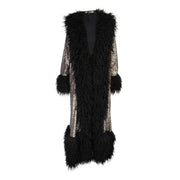 Penny Deluxe Gunmetal Faux Fur Jacket Robin Boutique