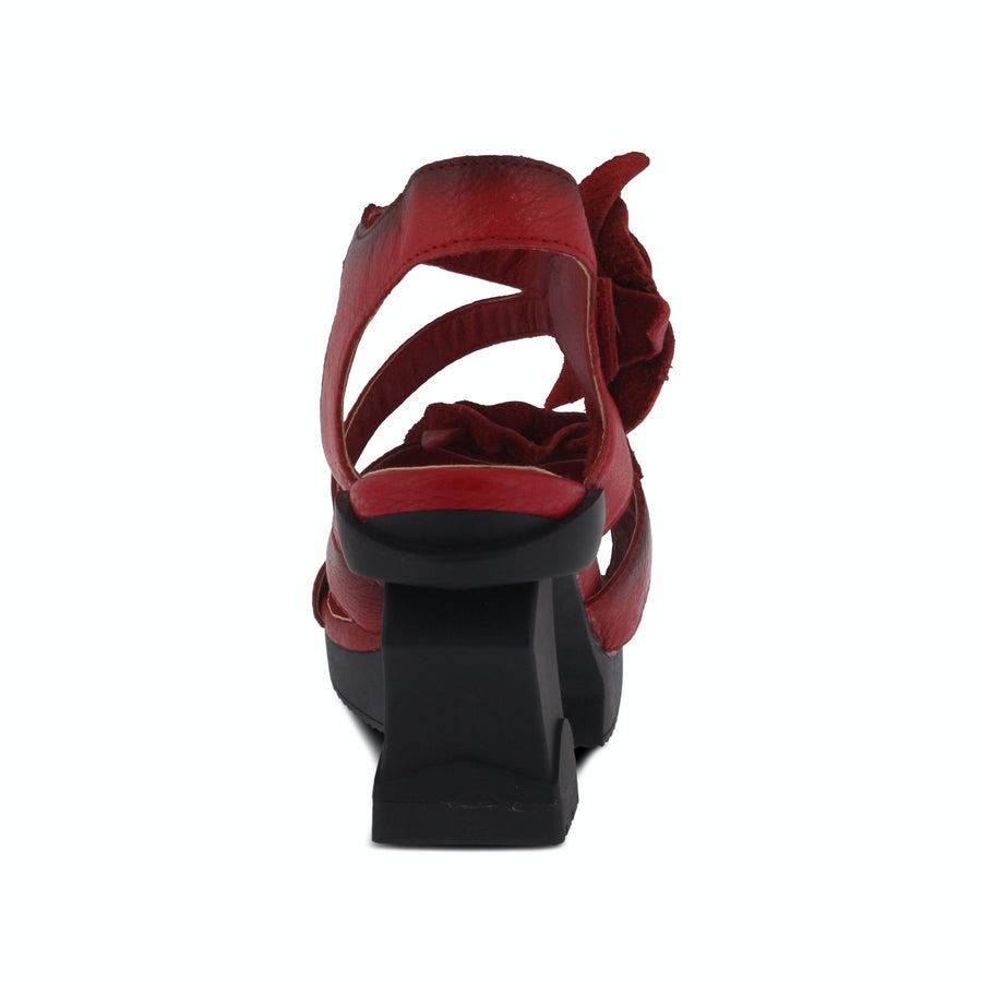 L'Artiste Shelly Flower Platform Leather Shoe