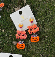 Jack O'Lantern Theme Earrings - Robin Boutique-Boutique 