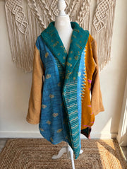 Fine Kantha Drifter Coat #059 by Kantha Bae