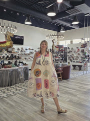 Printed Dress by Paper Lace Robin Boutique