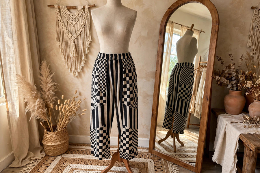 Harlequinn Harem Patchwork Pant