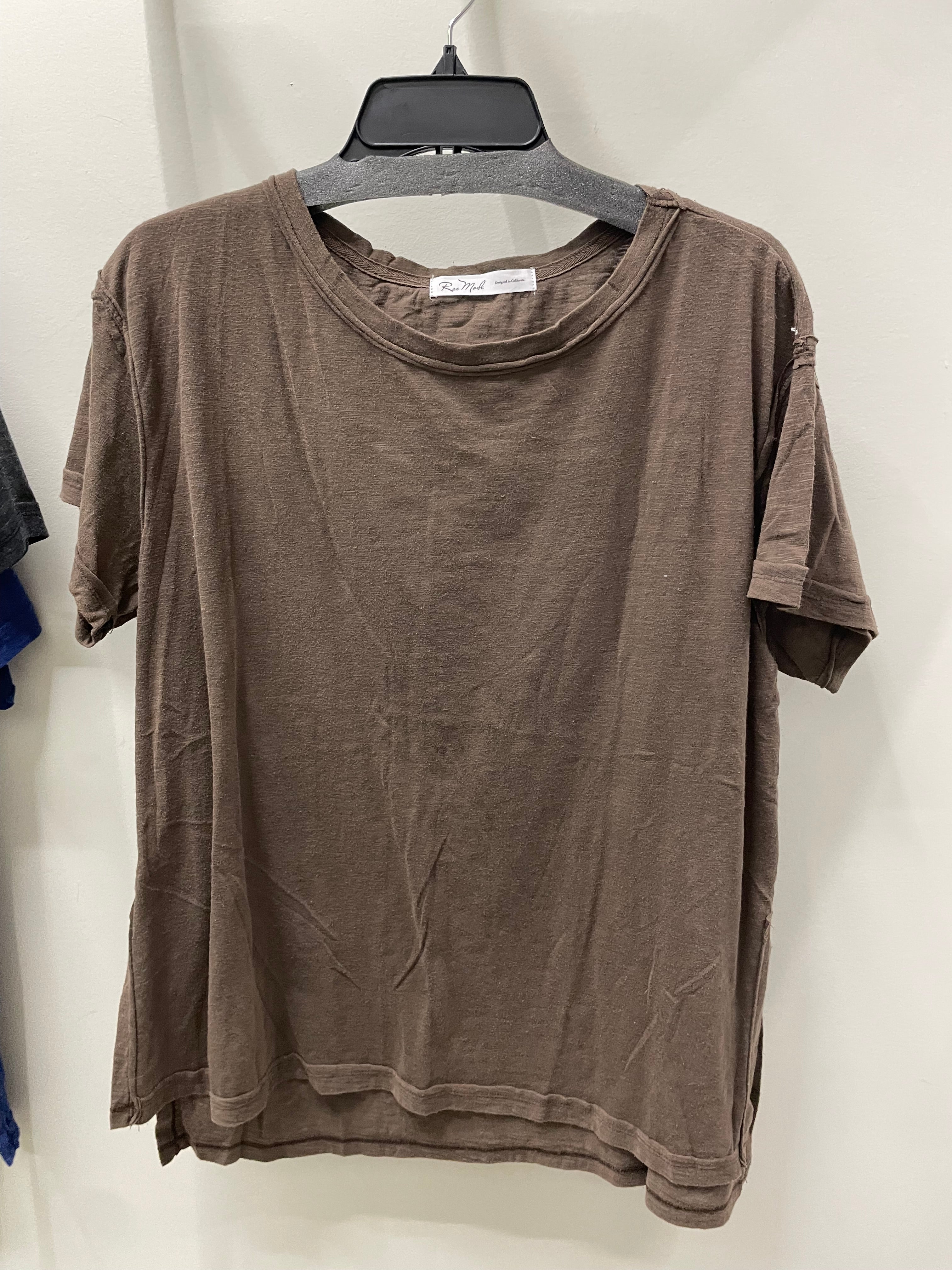 Mineral Washed Short Sleeve Tee by Rae Mode T9774 Robin Boutique