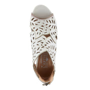 L'Artiste Icon Tooled Leather Ankle Sandal