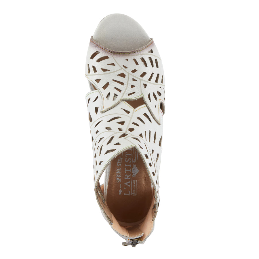 L'Artiste Icon Tooled Leather Ankle Sandal